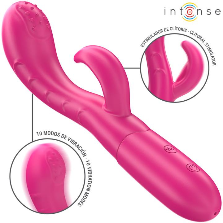 Image du produit Intense Vibromasseur Amara Avec Langue Stimulante 10 Vibrations Rose
