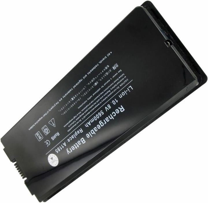 Actual product image AccuCell Akku passend für Apple Macbook 13 A1185, MA561 Schwarz (3 Cells, 5400 mAh)