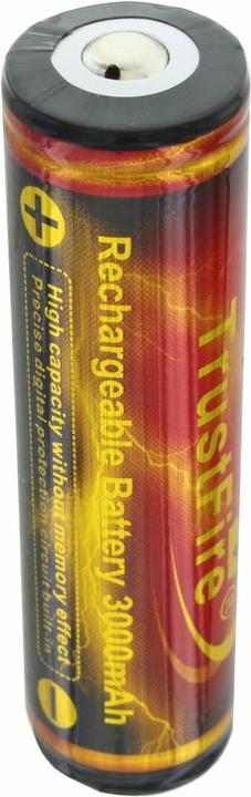 Actual product image Trustfire Akku 18650 3000mAh geschützt (Flame) (1 pcs., 18650, 3000 mAh)