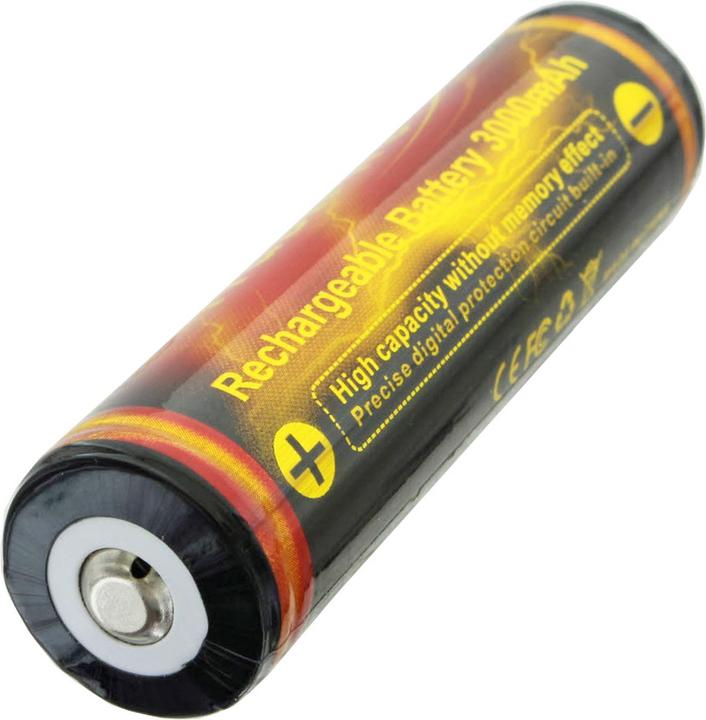 Actual product image Trustfire Akku 18650 3000mAh geschützt (Flame) (1 pcs., 18650, 3000 mAh)