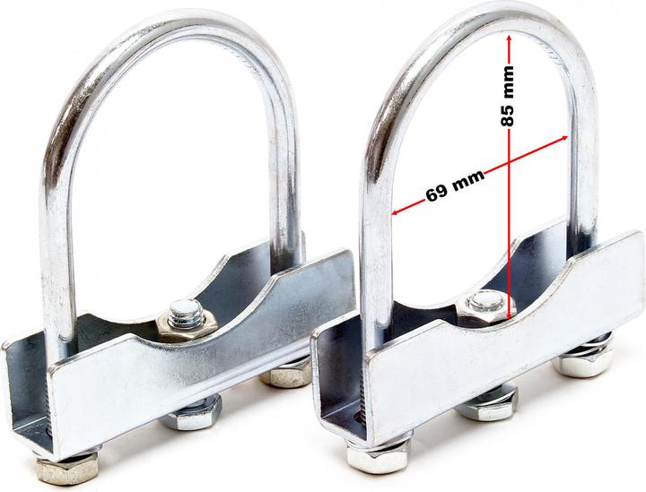 Produktbild Wiltec Stützrad 150kg inkl. Klemmhalter & Schellen Wohnwagen Anhänger Stütze