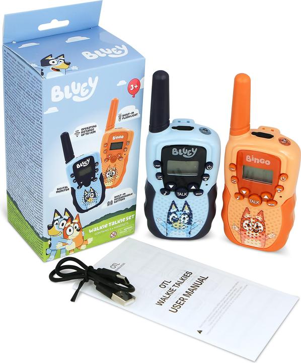 Produktbild OTL Kinder Walkie-Talkies mit 1 Km Reichweite, lange Spielzeit mit starken Li-Ion Akkus, Offizielles (1 km)
