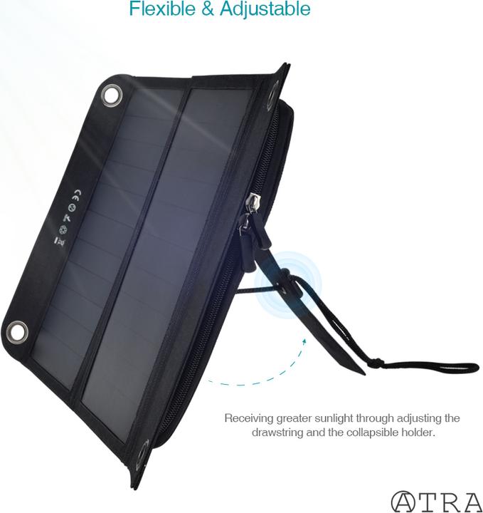 Actual product image Atra Solar Charger DA69 (10000 mAh, 12 W, 37 Wh)