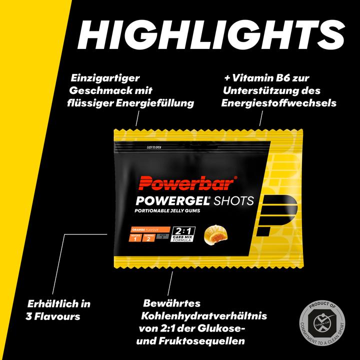 Actual product image Powerbar PowerGel Shots (Orange, 24 pcs., 1440 g)