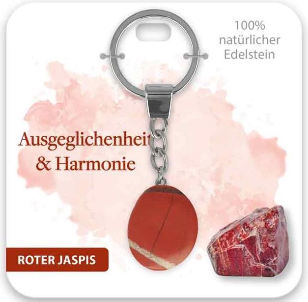 BB Klostermannn Schlsselanhnger Edelstein Roter Jaspis