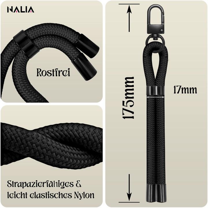 Actual product image Nalia Wristy Lanyard Handykette – Universal Trageband für Smartphones – Verstellbar, Soft & Elastisch