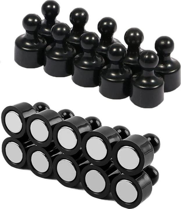 Swissdetector 10 Pièces - Aimant puissant Polyvalent - Noir