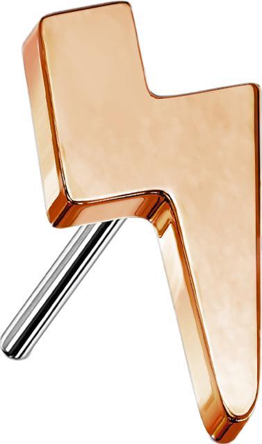Star Piercing Threadless Blitz rosegold (Titan G23, ohne Messing)