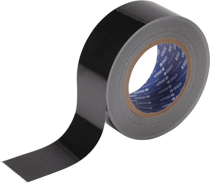 Immagine prodotto Brady B-514, ToughStripe, nastro adesivo per pavimenti, poliestere, nero, 50,8 mm x 30 m (104310) (50.80 mm)