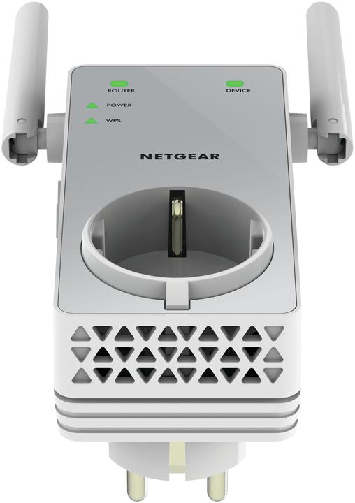 Actual product image Netgear AC750 WLAN Range Extender - with power socket