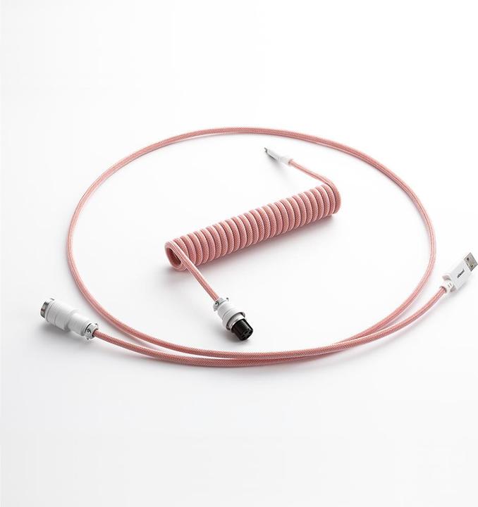 Produktbild CableMod Pro Coiled Keyboard Cable USB-C zu USB Typ A, Orangesicle (1.50 m, USB 2.0)