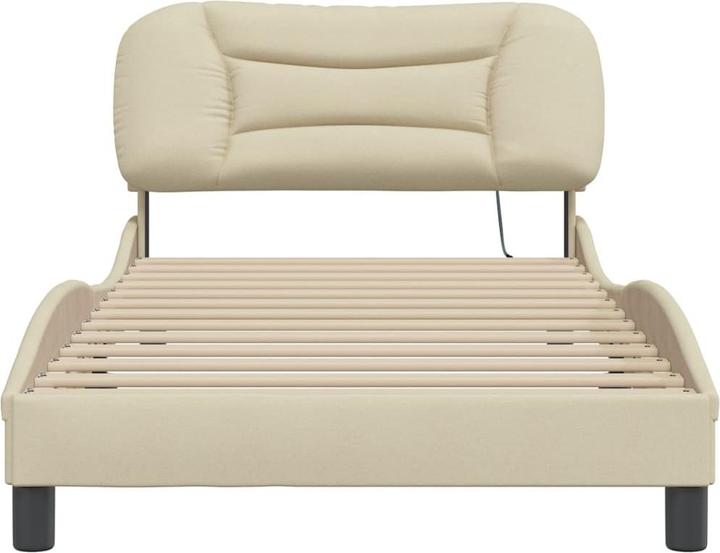 Image du produit VidaXL Cadre de lit avec tissu LED (100 x 200 cm)