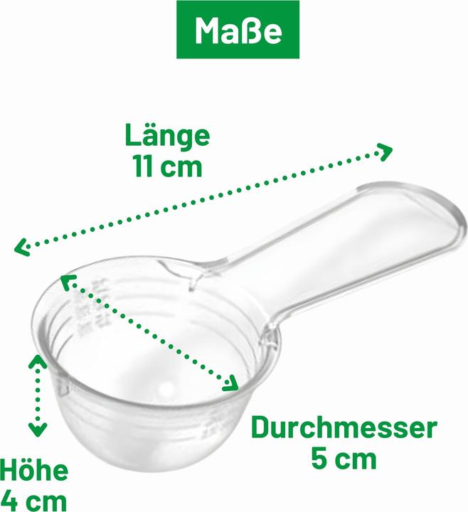 Produktbild Novaliv 2X Messlöffel 30g robuster Kunststoff Made in Germany präzise Dosierung von Pulvern und Flüs