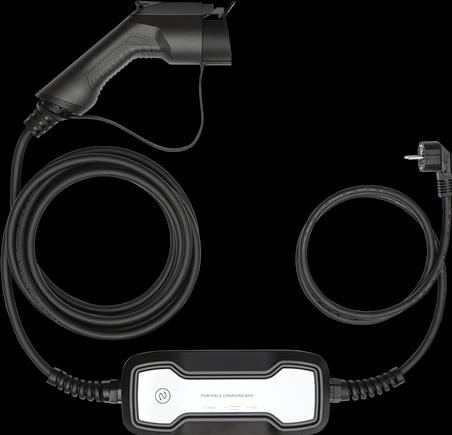 Actual product image Deltaco Electric car charging cable Schuko - Type 1, 1 phase, 3.6KW, 5m, black (3.60 kW, 16 A, 6 m)
