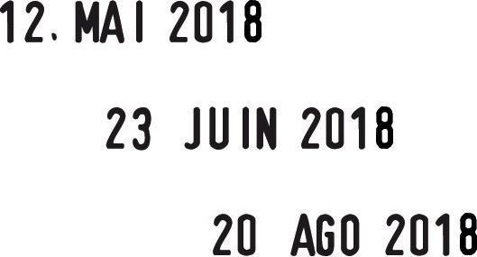 Actual product image Trodat Date stamp