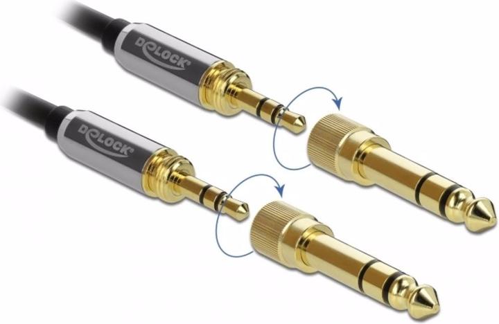 Actual product image Delock 3 Pin with 6.5mm screw adapter (5 m, 3.5mm jack (AUX))