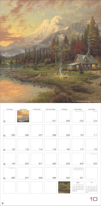Produktbild Thomas Kinkade: Land of Light Broschurkalender 2026 (29.5 x 30 cm, Harter Einband, Deutsch)