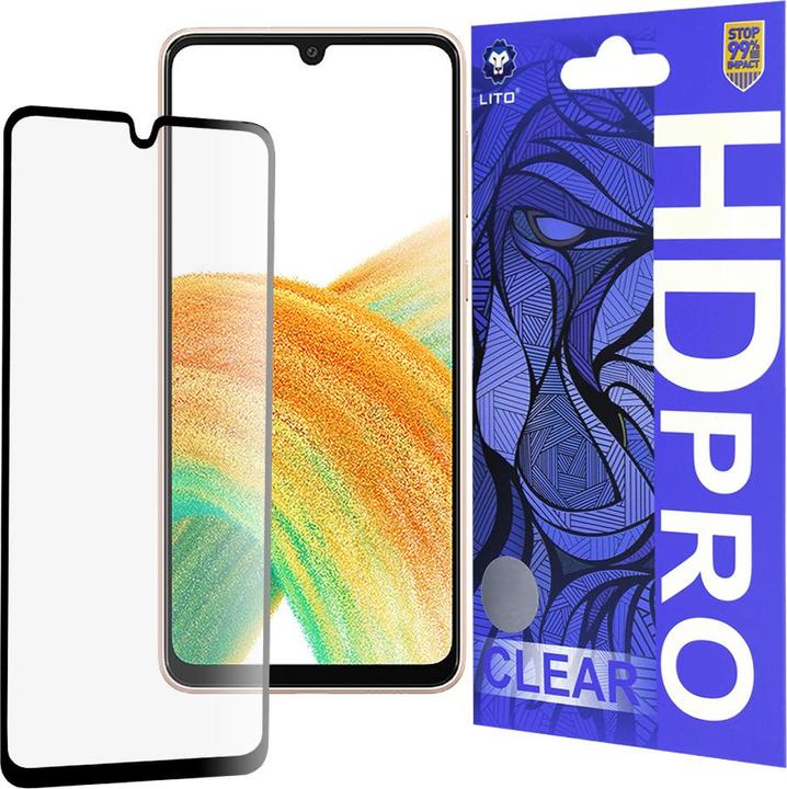 Actual product image Lito - HD Pro Clear - Samsung Galaxy A33 5G - Black (1 Piece, Samsung Galaxy A33 5G)