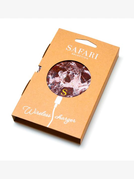 Actual product image Safari Selection Charging station CIRCLE MARBLE bordeaux (10 W)