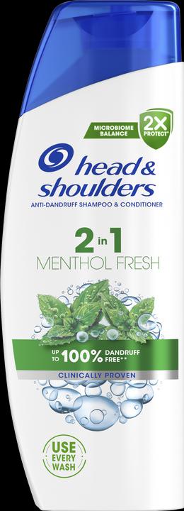Produktbild Procter & Gamble Menthol Fresh Anti-Schuppen Shampoo - Schuppen Shampoo 2 in 1 (250 ml, Flüssiges Shampoo)