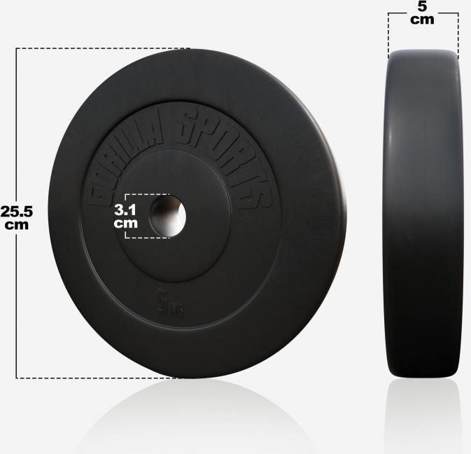 Produktbild Gorilla Sports Hantelscheiben (6 x 5 kg)