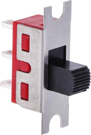 Produktbild Rs Pro Schiebeschalter Rastend, 1-poliger Wechsler Tafelmontage 5 A bei 28 V dc, Lötanschluss