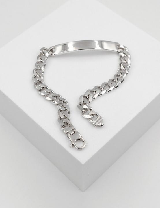 Immagine prodotto Muau Bracciale con badge (19 cm, Argento 925)