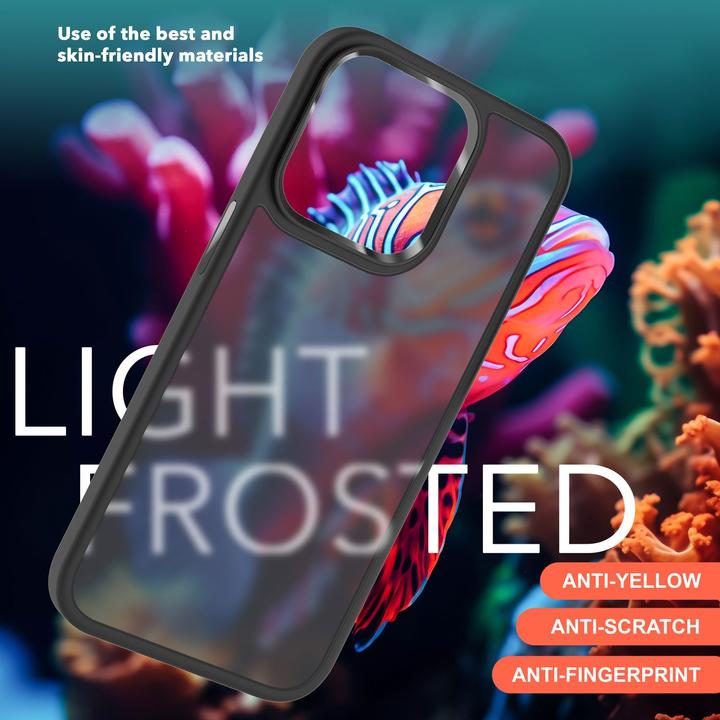 Immagine prodotto Nalia Manica ibrida opaca trasparente smerigliata (Apple iPhone 15 Plus)
