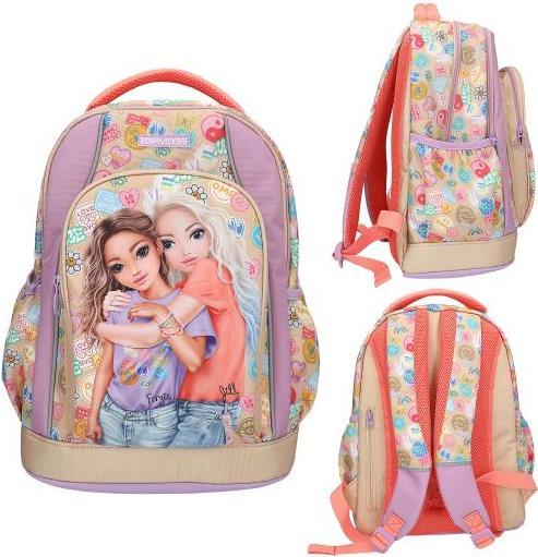 Produktbild Top Model Topmodel - School Backpack GIRL POWER - Beige, Lilac, and Coral (413285)