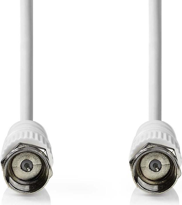 Produktbild Nedis Satelliten- und Antennenkabel | F Stecker | F Stecker | Vernickelt | 75 Ohm | Doppelt geschirm (Antennenkabel)