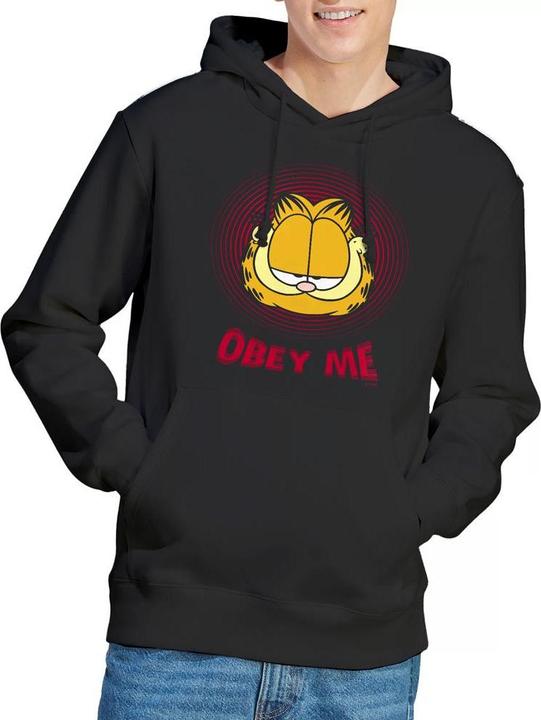 Immagine prodotto Garfield Obey Me Felpa con Cappuccio Uomo (L)