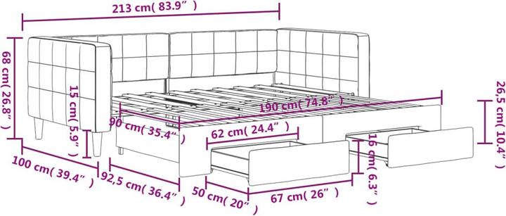 Image du produit VidaXL Gaker (Canapé-lit)