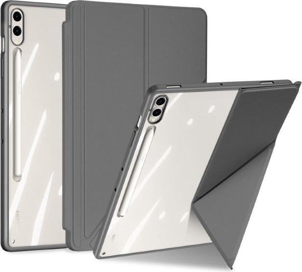 Samsung Galaxy Tab S10 FE Plus - Ducis Magi Series, aufstellbares Flip-Etui, Grau (Samsung Galaxy Tab S10 FE+)