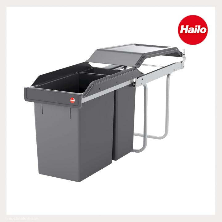 Produktbild Hailo Tandem Einbau-Mülleimer 3650111 (31 l)