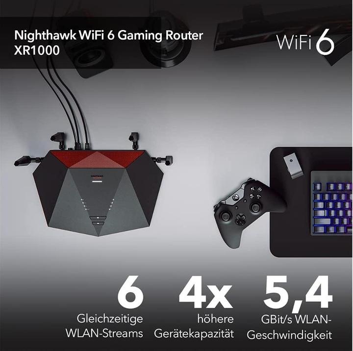 Actual product image Netgear XR1000 WiFi6 Gaming Router