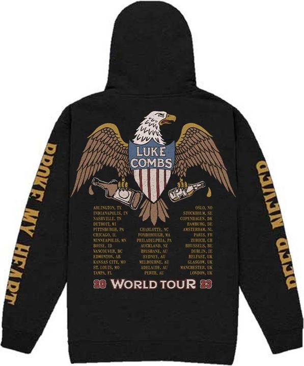 Produktbild Luke Combs Tour '23 Kapuzenpullover Rückseitiger Aufdruck (S)
