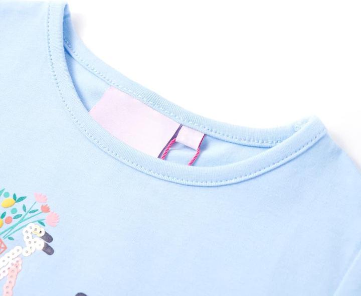 Immagine prodotto VidaXL Maglietta da bambino azzurro 116,Materiale: 95 % cotone. 5 (116)