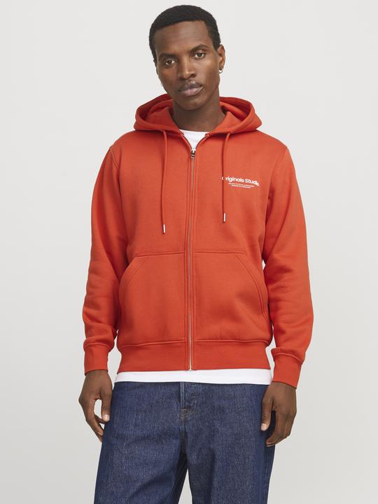Actual product image Jack & Jones Printed hooded jumper with zip hooded jacket (S)