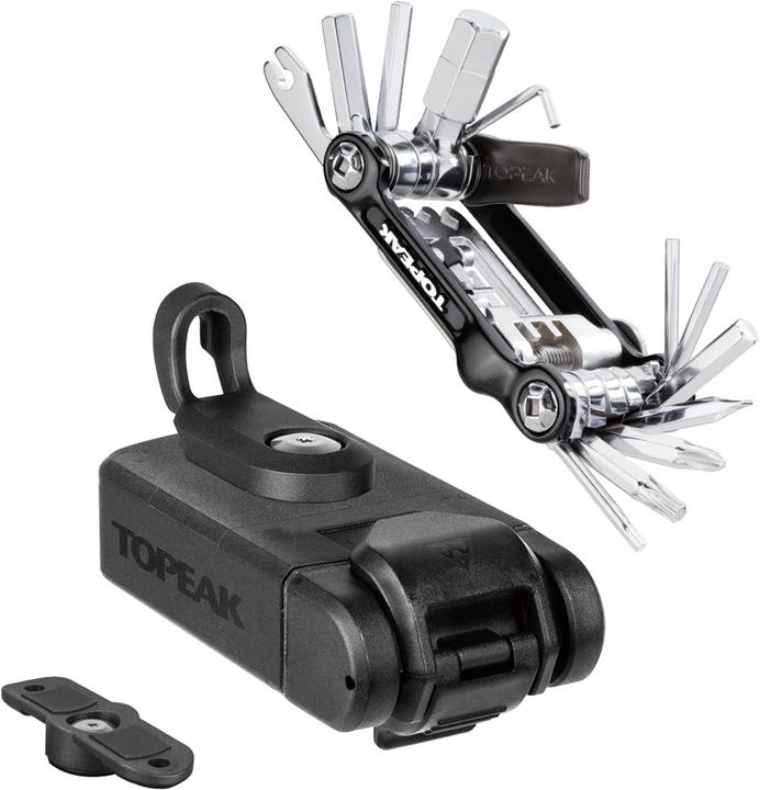 Topeak Ninja Master+ TOOLBOX T20, incl. Mini Attrezzo 20 Supporti Ninja
