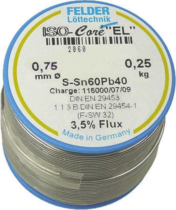 Produktbild Felder Lottechnik Sn60Pb40 EL (Lötkolben)