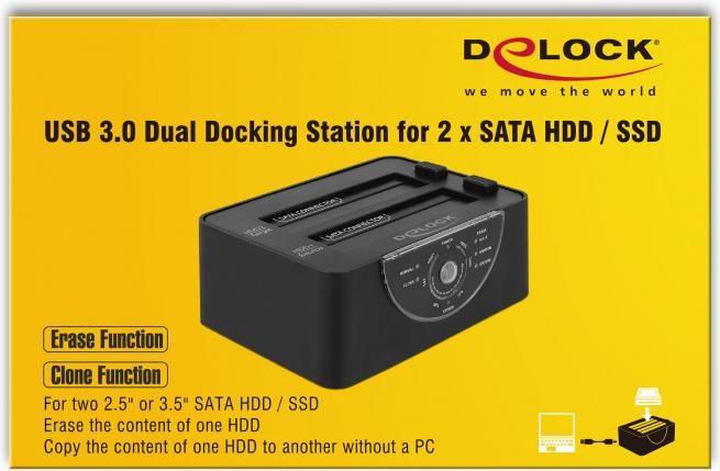 Image du produit Delock USB 3.0 Dual Dockingstation