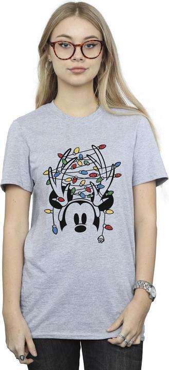 Produktbild Disney Mickey Mouse Christmas Head Lights TShirt (M)