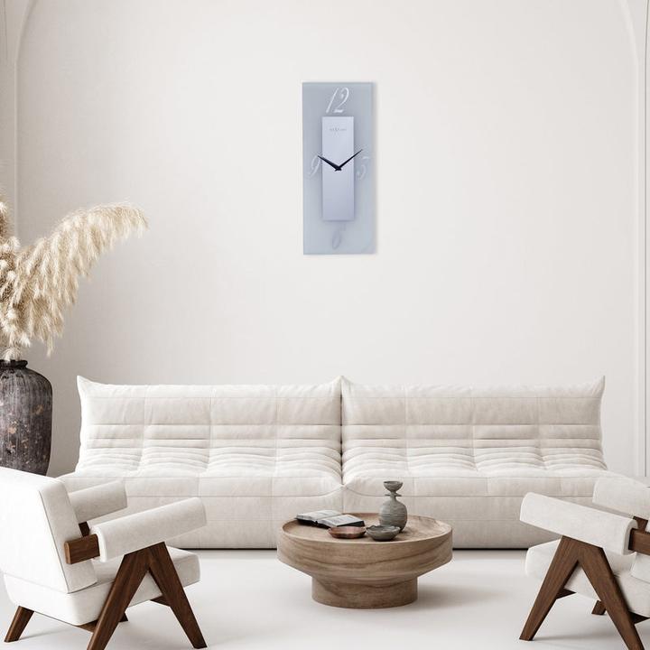 Actual product image Nextime Wall Clock Dali Transparent/White