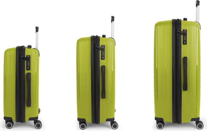 Immagine prodotto Gabol Set di valigie Shinyuu a 4 ruote 3 pezzi con piega elastica (220 l, XL (da 115l))