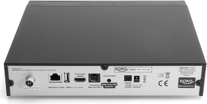 Produktbild Xoro HRK 7672 HDD (2x DVB-C/T)