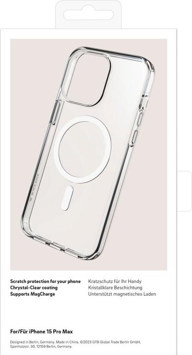 Immagine prodotto Black Rock Custodia Mag Clear (Apple iPhone 15 Pro Max)