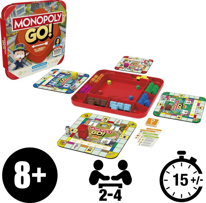 Image du produit Hasbro Gaming Monopoly GO! Jeu de société (Français)