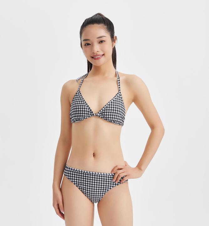 Image du produit Olaian Haut de maillot surf triangle texturé Femme - Mae vichy (40, 42)