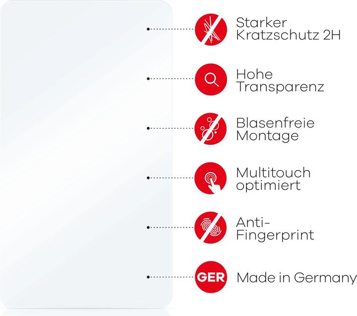 Produktbild upscreen Scratch Shield Displayschutz (1 Stück, iPad 2021 (9. Gen))