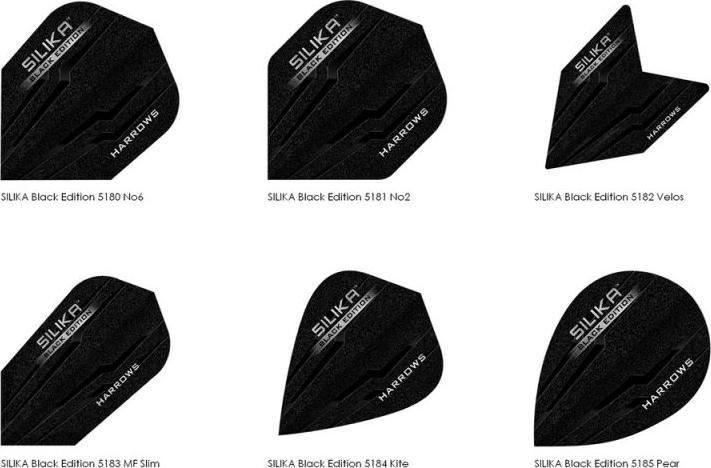 Harrows Silika Black Edition Standard Flights